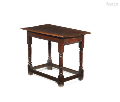 An unusual William & Mary joined oak centre table, circa 1690