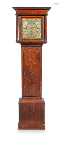 The dial signed W. Bonsall, Breaston A George III joined oak-cased thirty-hour longcase clock, Derbyshire, circa 1760