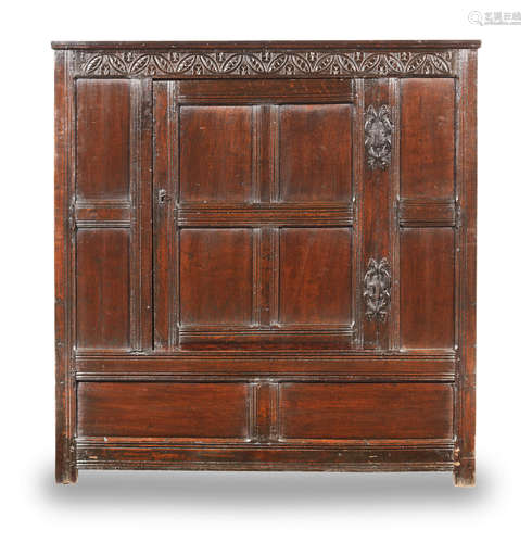 A Charles I oak livery cupboard, West Country, circa 1640