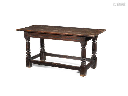 A Charles II joined oak 'refectory-type' table, circa 1660