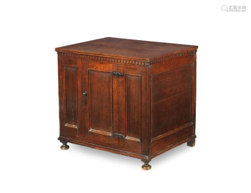 A William & Mary joined oak side cabinet, circa 1700