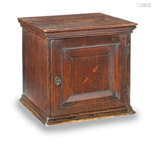 A George I/II joined oak table cabinet, circa 1720-50