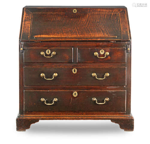 A George II joined oak bureau, circa 1740