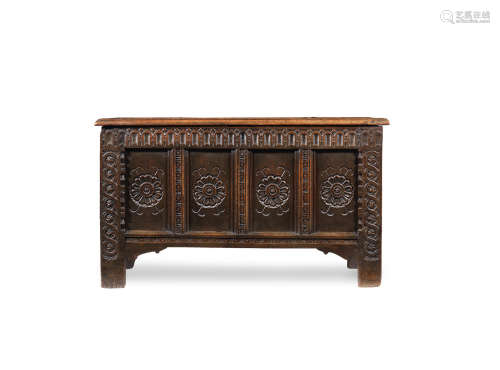 A James I/Charles I joined oak coffer, Somerset, circa 1620-30