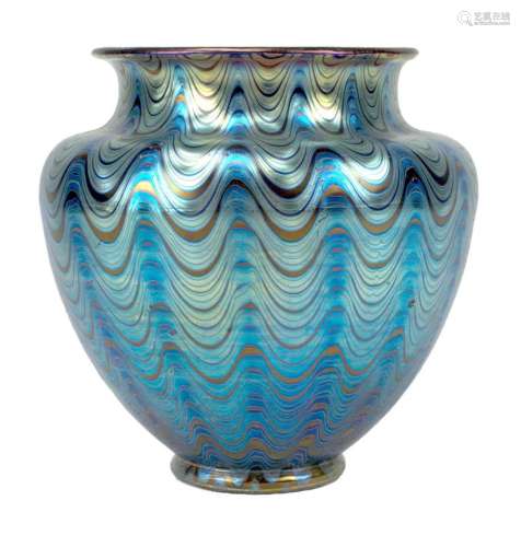 VERRERIE LOETZ (1836-1947), ATTRIBUE Vase