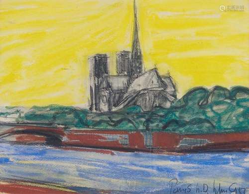 LUC PETER CROMBE (Opwijk 1920) Notre-Dame de Paris, 1955