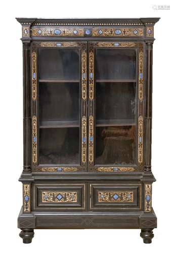 FERDINANDO POGLIANI (1852-1899), ATTRIBUE Important meuble vitrine