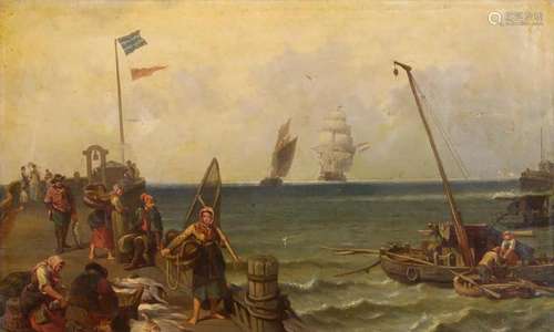 ALEXANDRE THOMAS FRANCIA (1815-1884) Le retour des pêcheurs