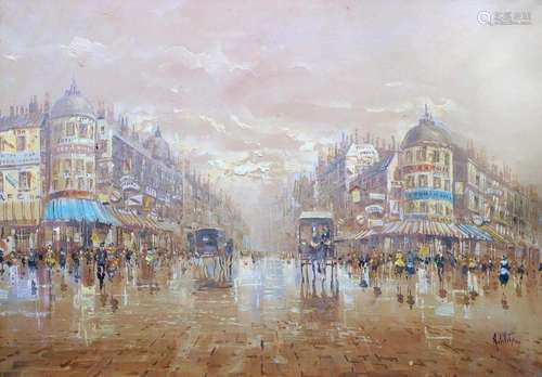 ANTONIO DEVITY (1901-1993) Paris, les grands boulevards