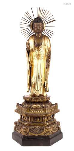 ART ASIATIQUE, 19ème SIECLE Important bouddha