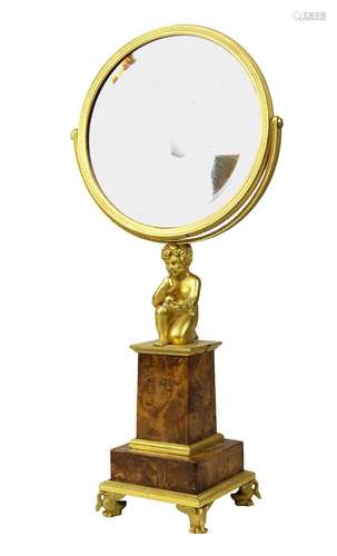 ELEGANT MIROIR DE MAQUILLAGE, 19ème SIECLE