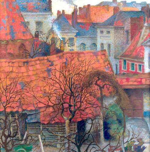 ARMAND VEREECKEN (1912-1990) ??? Les toits rouges