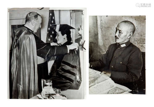 蒋介石、宋美龄老照片二张