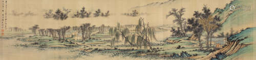 黄君璧 庚子年（1960年） 山水 设色绢本