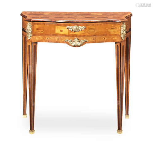 after Charles Topino A French 19th century gilt bronze mounted satinwood, rosewood, amaranth and marquetry side table by Emmanuel Alfred Beurdeley (1847-1919)