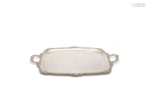 by Barnards, London 1919  A silver tray