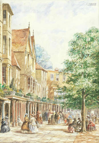 The Pantiles, Tunbridge Wells Louise J. Rayner(British, 1832-1924)