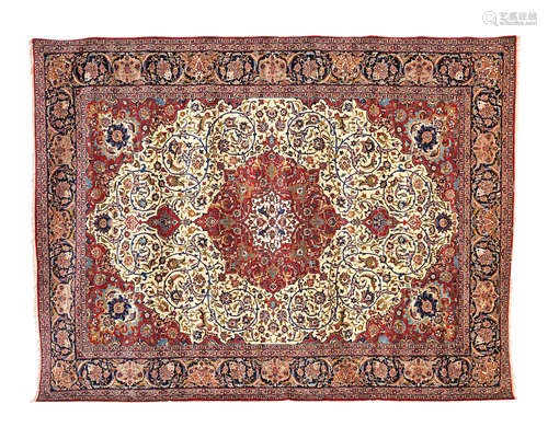 North West Persia, 412cm x 308cm A large Tabriz rug