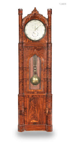 signed John Boddan, Liverpool  A mid 19th century mahogany Gothic-style regulator