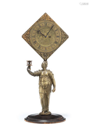 signed Alexander Giroust, London  An interesting 18th century spring driven figural timepiece