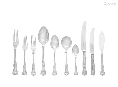 by Cooper Brothers & Sons Ltd, Sheffield 1966 - 1981  (110) A King's pattern silver flatware service