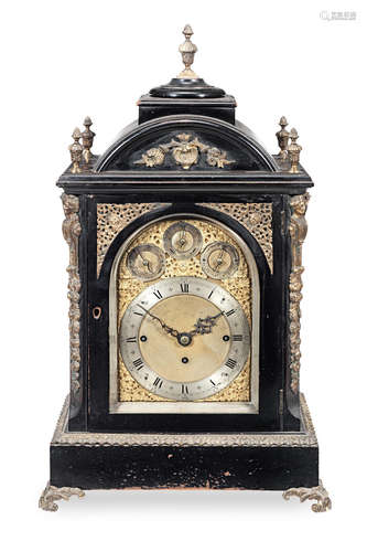 A 19th Century ebonised and gilt brass mounted bracket clock