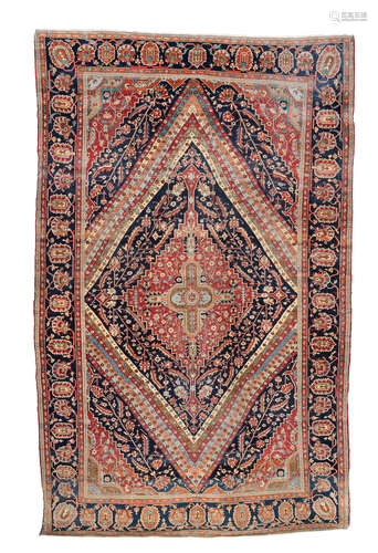 223cm x 141cm A Mohtashem Kashan carpet