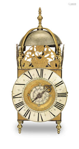 the dial signed Lovis Ternisien, Abbeville  A rare second half of the 18th century lantern clock