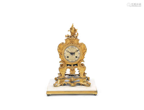 the dial signed Lecocq, Paris  2 A late 19th century French ormolu mantel clock