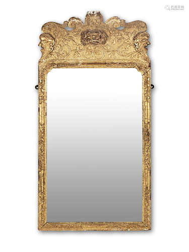 A George I gilt gesso mirror