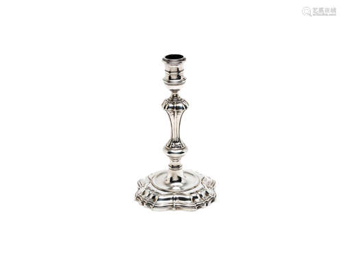 by Thomas Gilpin, London 1741  A George II silver candlestick