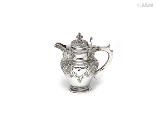 by James & Walter Marshall, Edinburgh 1846  A Victorian silver ewer