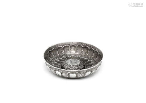 unmarked, 19th century  An Ottoman silver bowl