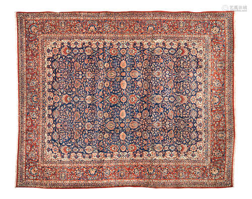 Central Persia, 385cm x 315cm A Kashan carpet