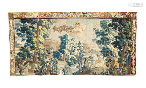 436cm x 213cm  A post-Mortlake metamorphoses tapestry, early 18th century possibly Antwerp