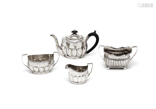 by Solomon Hougham, London 1802  (4) A George III silver tea service