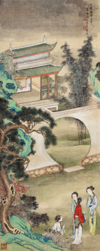 吴青霞（1910～2008） 仕女 立轴 设色绢本