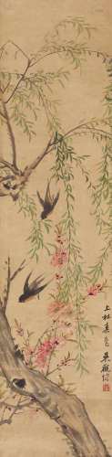 吴观岱（1862～1929） 上林春色 立轴 设色纸本
