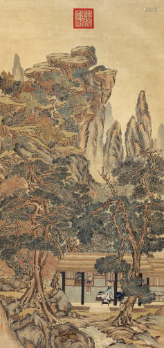 董邦达（1696～1769） 天香书屋图 立轴 设色纸本