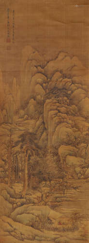 王时敏（1592～1680） 仿黄子久笔意 立轴 设色绢本