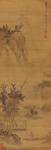宋旭（1525～1606） 山水 立轴 设色绢本