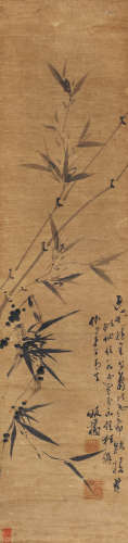 郑板桥（1693～1765） 墨竹 立轴 水墨纸本
