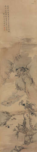 丁云鹏（1547～1628） 山水 立轴 设色纸本