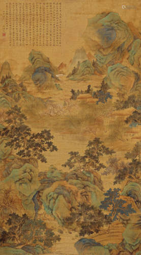 文伯仁（1502～1575） 桃源图 立轴 设色绢本