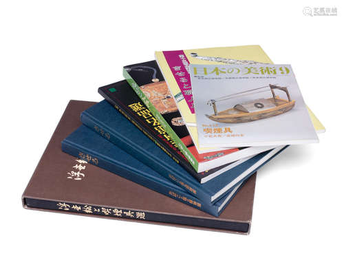 A collection of reference books related to smoking articles