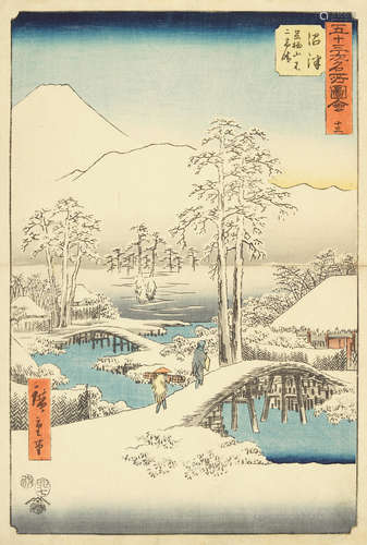 Edo period (1615-1868), 1855 Utagawa Hiroshige I (1797-1858)