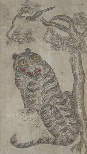 Tiger and MagpieJoseon dynasty (1392-1910), 19th century Anonmyous