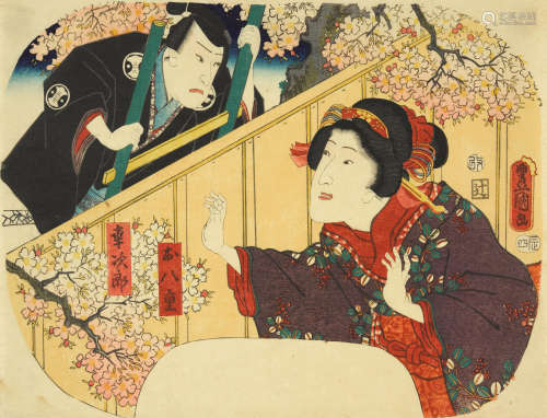 Edo period (1615-1868), 1856 Utagawa Kunisada I (Toyokuni III, 1786-1864)