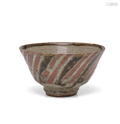 A stoneware tea bowlShowa era (1926-1989), circa 1960 HAMADA SHOJI (1894-1978)