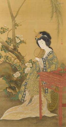 Yang GuifeiEdo period (1615-1868), dated 1794 Maruyama Okyo (1733-1795)